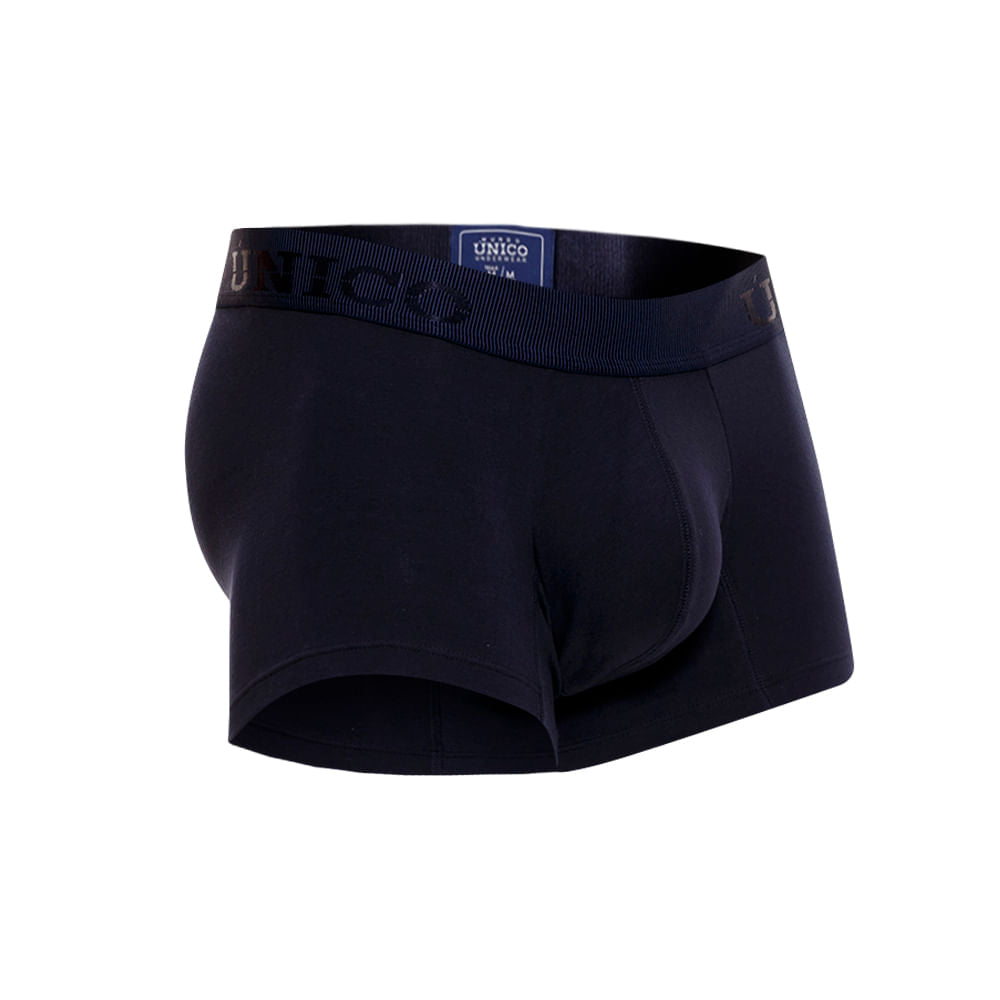 Unico Boxer Corto Ébano A23 - Men's Navy Blue Premium Cotton Trunk