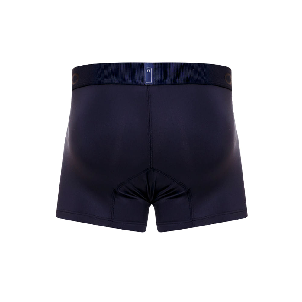 Unico Ebano M23 Men's Polyamide Short Boxer Briefs - Navy Blue