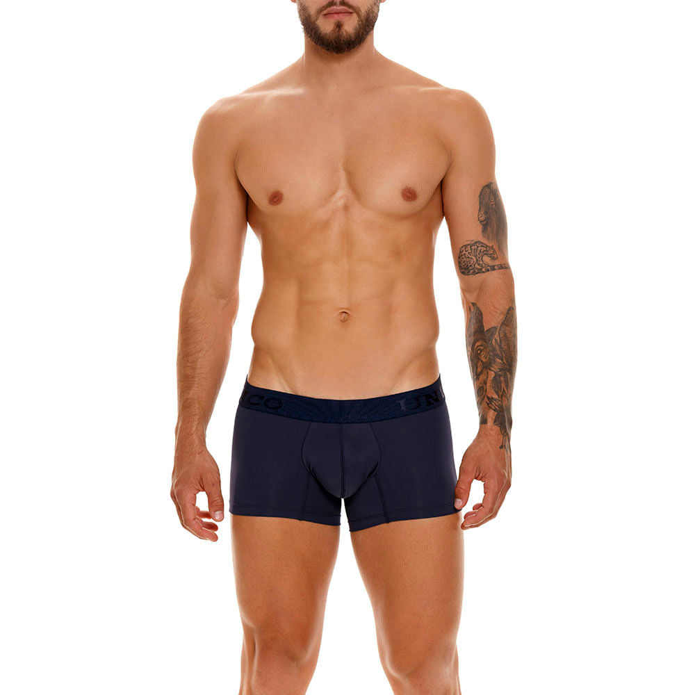 Unico Ebano M23 Men's Polyamide Short Boxer Briefs - Navy Blue