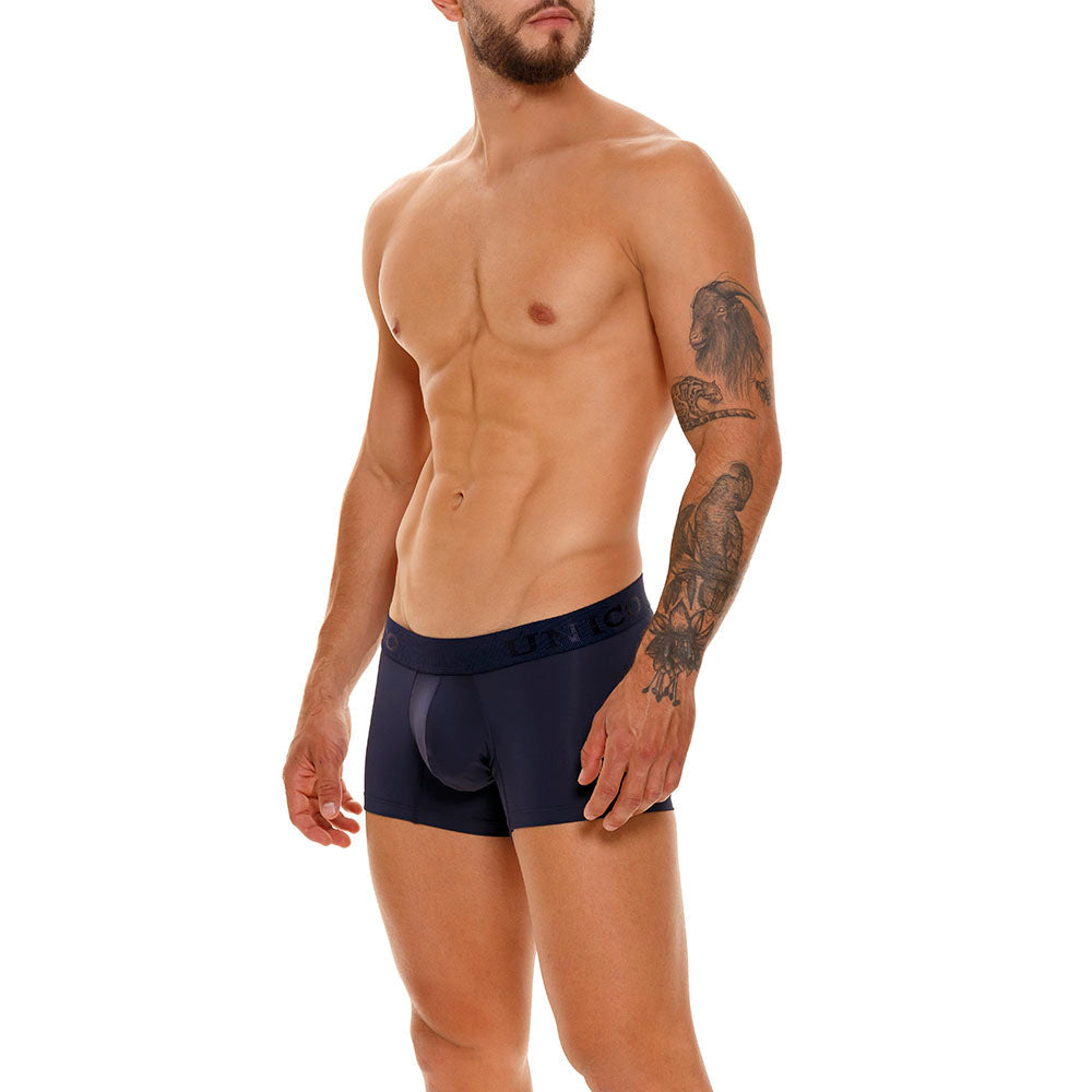 Unico Ebano M23 Men's Polyamide Short Boxer Briefs - Navy Blue