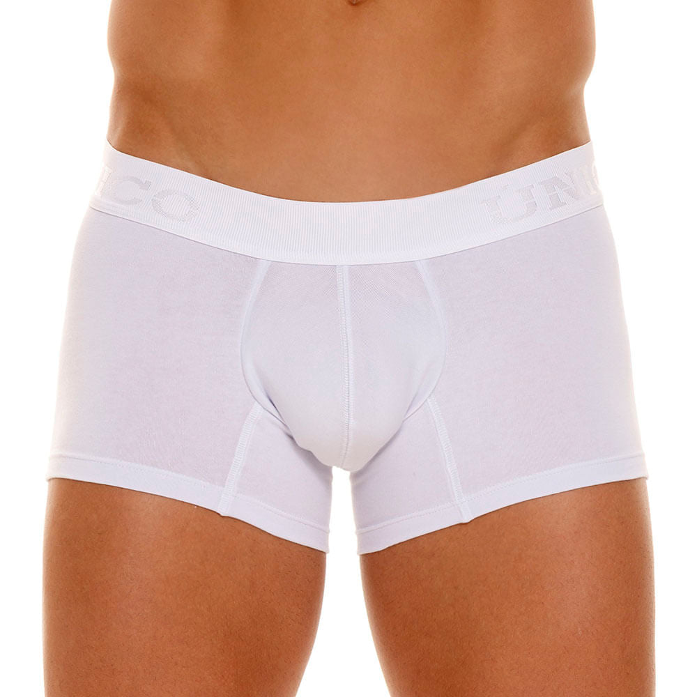 Unico Boxer Corto Tilo A23 - Men's White Premium Cotton Trunk Boxer Brief
