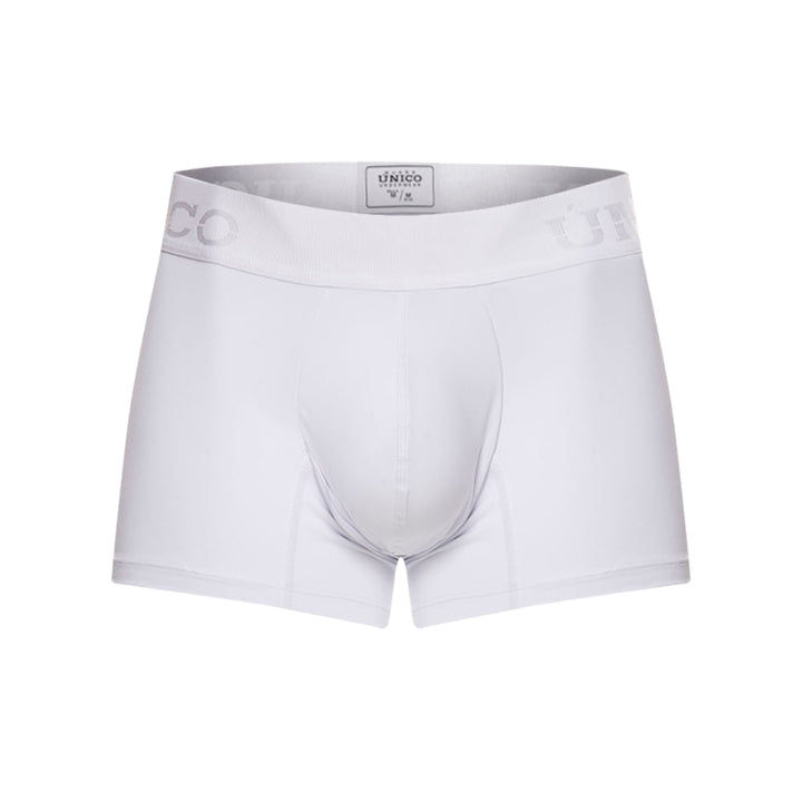 Unico Boxer Corto Tilo M23 - Men's White Microfiber Trunk Boxer Brief