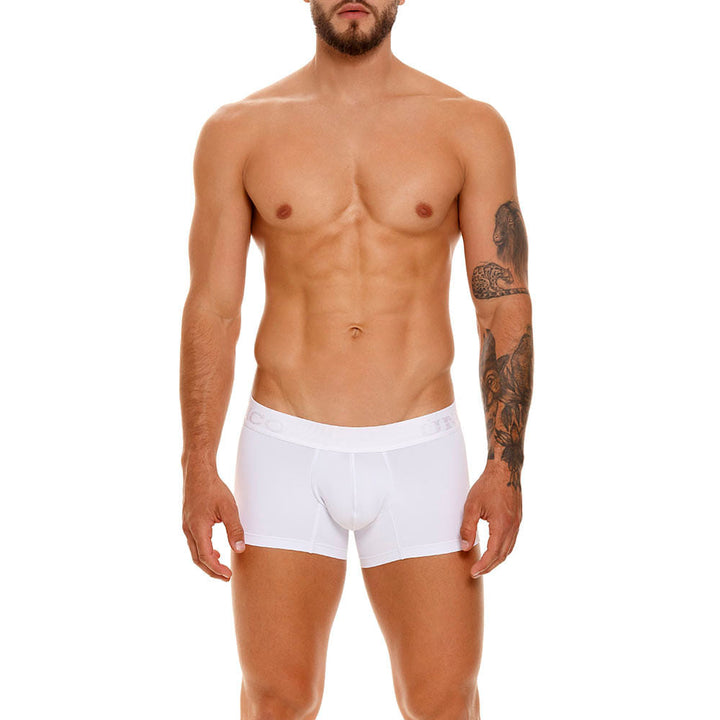 Unico Boxer Corto Tilo M23 - Men's White Microfiber Trunk Boxer Brief