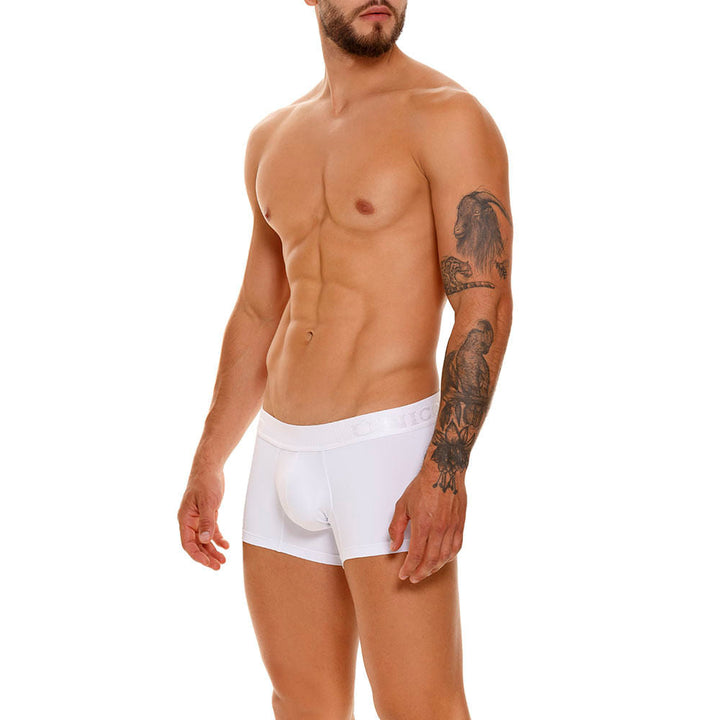 Unico Boxer Corto Tilo M23 - Men's White Microfiber Trunk Boxer Brief