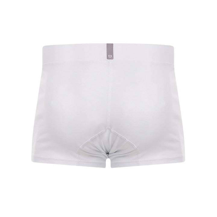 Mundo Único Men’s Capas White Short Boxer Briefs - Luxury Cotton Pouch Underwear (Trunk)
