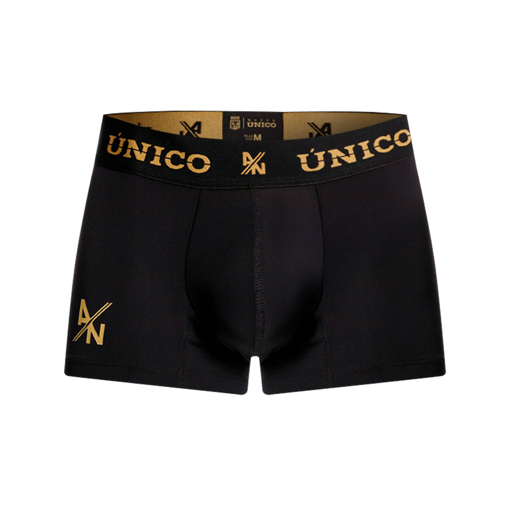 Unico Conquistador Men's Short Boxer Brief - Black & Gold Edition
