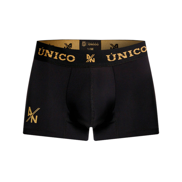 Unico Conquistador Men's Short Boxer Brief - Black & Gold Edition