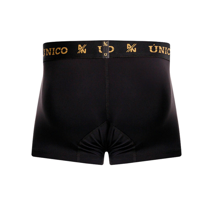Unico Conquistador Men's Short Boxer Brief - Black & Gold Edition