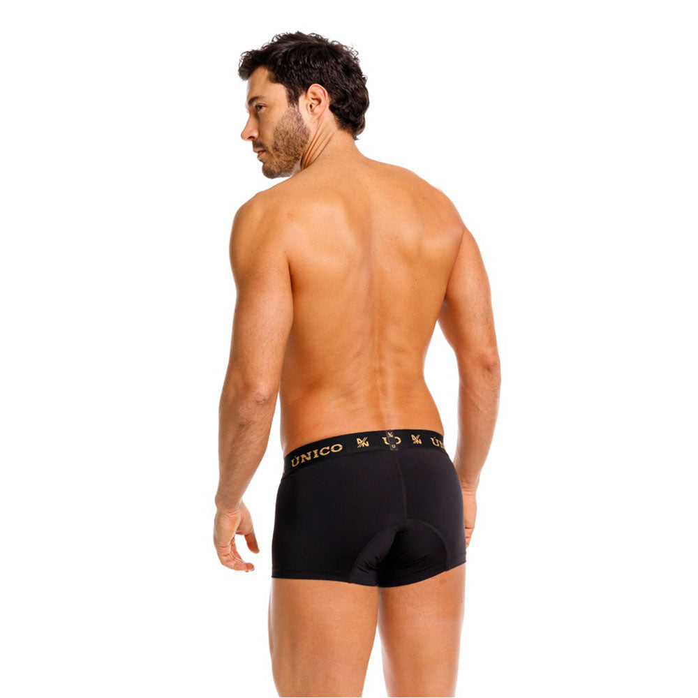 Unico Conquistador Men's Short Boxer Brief - Black & Gold Edition
