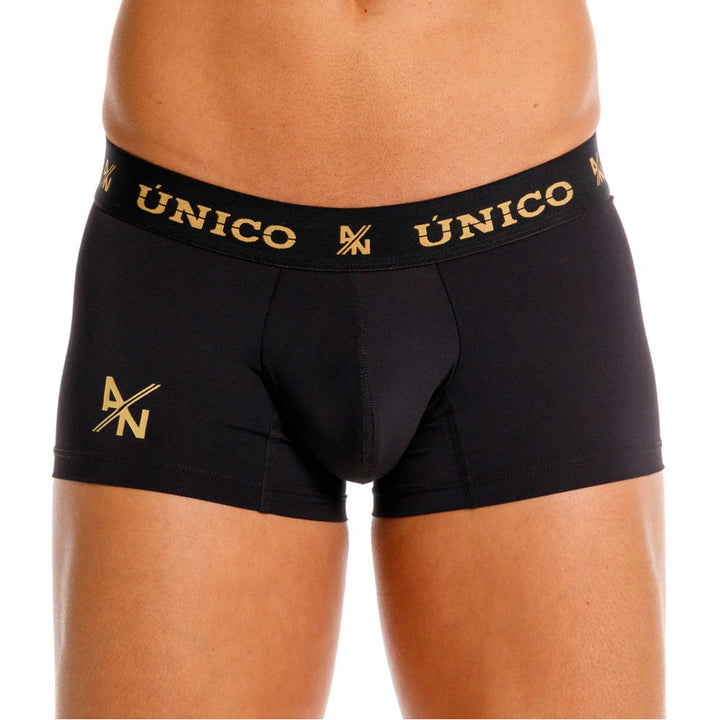 Unico Conquistador Men's Short Boxer Brief - Black & Gold Edition