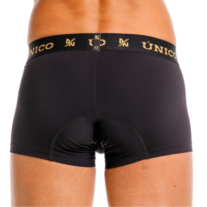 Unico Conquistador Men's Short Boxer Brief - Black & Gold Edition