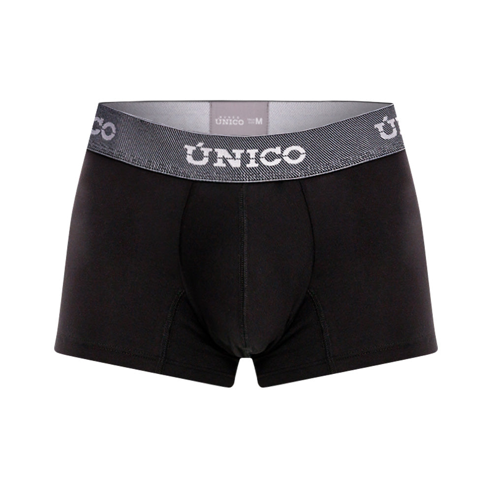 Mundo Unico Men’s Bóxer Corto Cratos Negro - Microfiber Short Boxer Briefs with Suspension Pouch