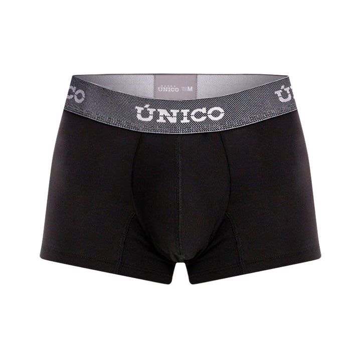 Mundo Unico Men’s Bóxer Corto Cratos Negro - Microfiber Short Boxer Briefs with Suspension Pouch