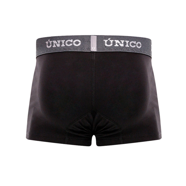 Mundo Unico Men’s Bóxer Corto Cratos Negro - Microfiber Short Boxer Briefs with Suspension Pouch