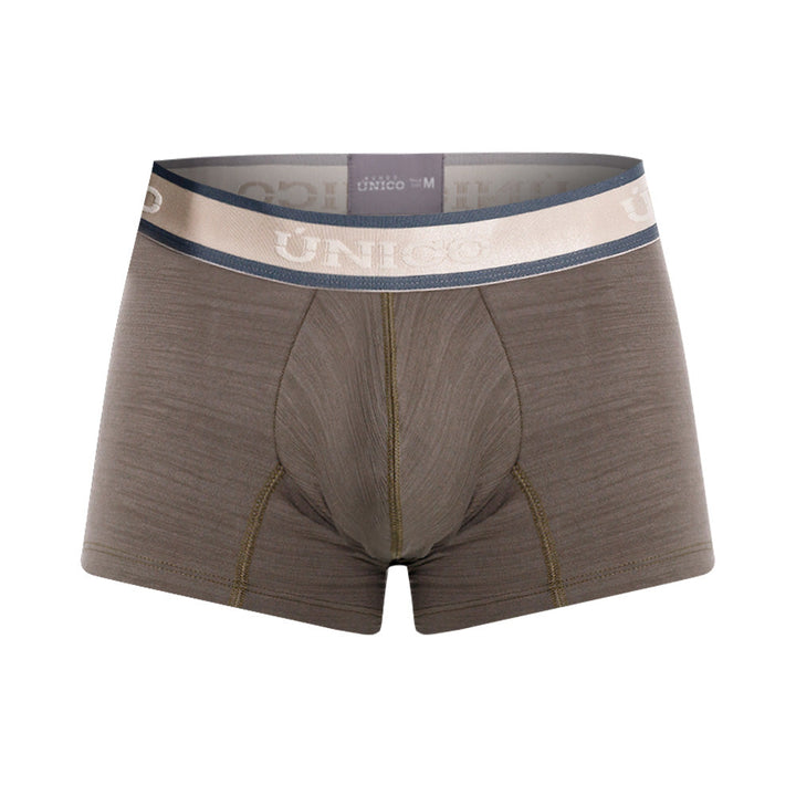 Mundo Unico Denali Men's Cotton Short Boxer Briefs - Green (Verde)