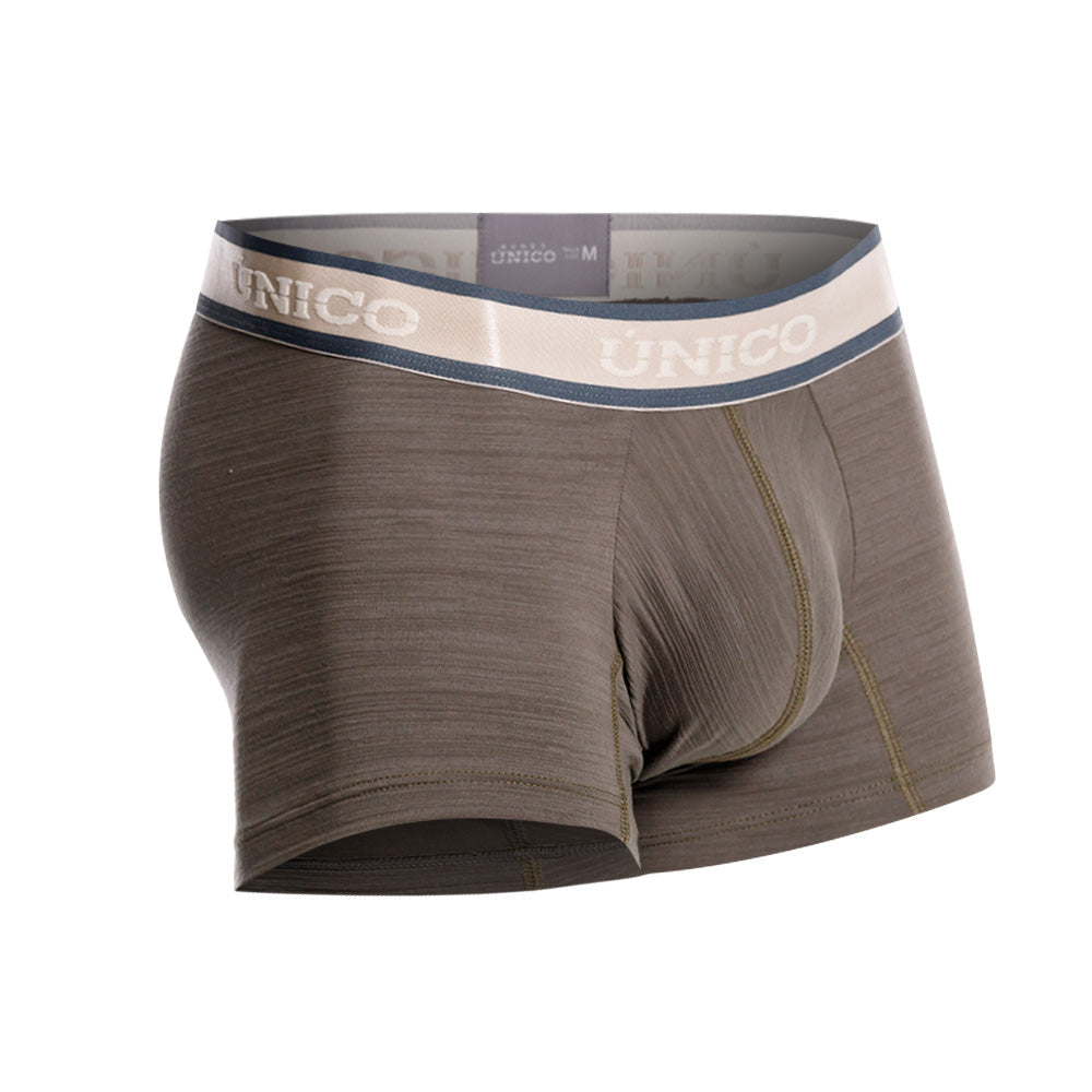 Mundo Unico Denali Men's Cotton Short Boxer Briefs - Green (Verde)