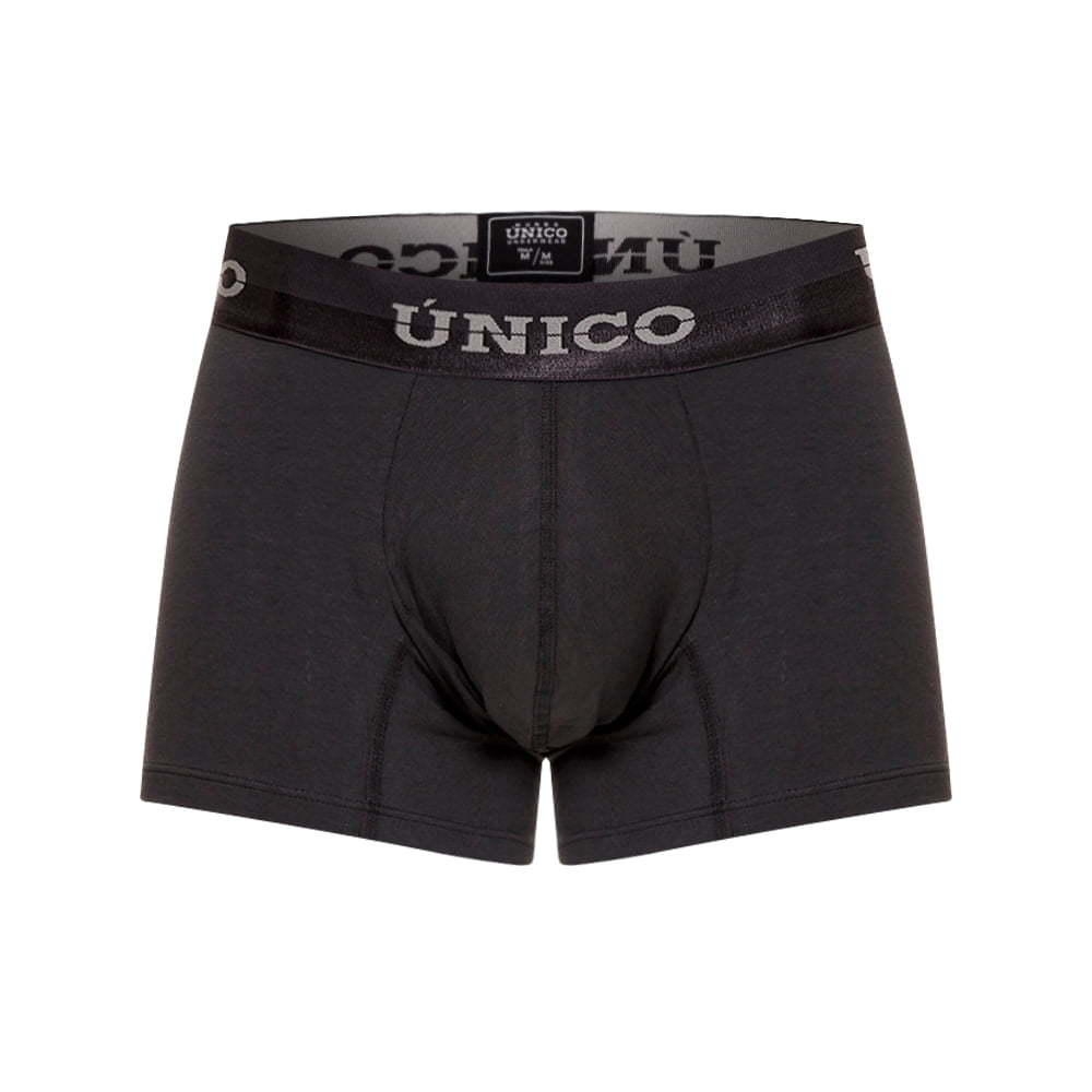 Mundo Unico Men's Mongoy A23 Short Boxer Briefs - Solid Grey Premium Cotton Underwear