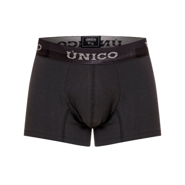 Mundo Unico Men's Mongoy A23 Short Boxer Briefs - Solid Grey Premium Cotton Underwear