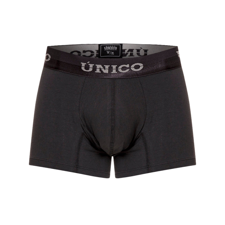 Mundo Unico Men's Mongoy A23 Short Boxer Briefs - Solid Grey Premium Cotton Underwear