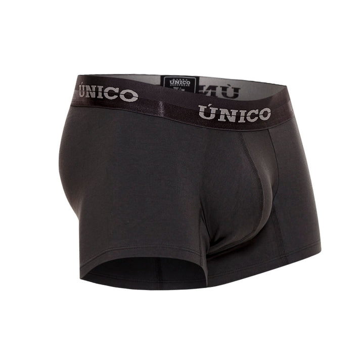Mundo Unico Men's Mongoy A23 Short Boxer Briefs - Solid Grey Premium Cotton Underwear