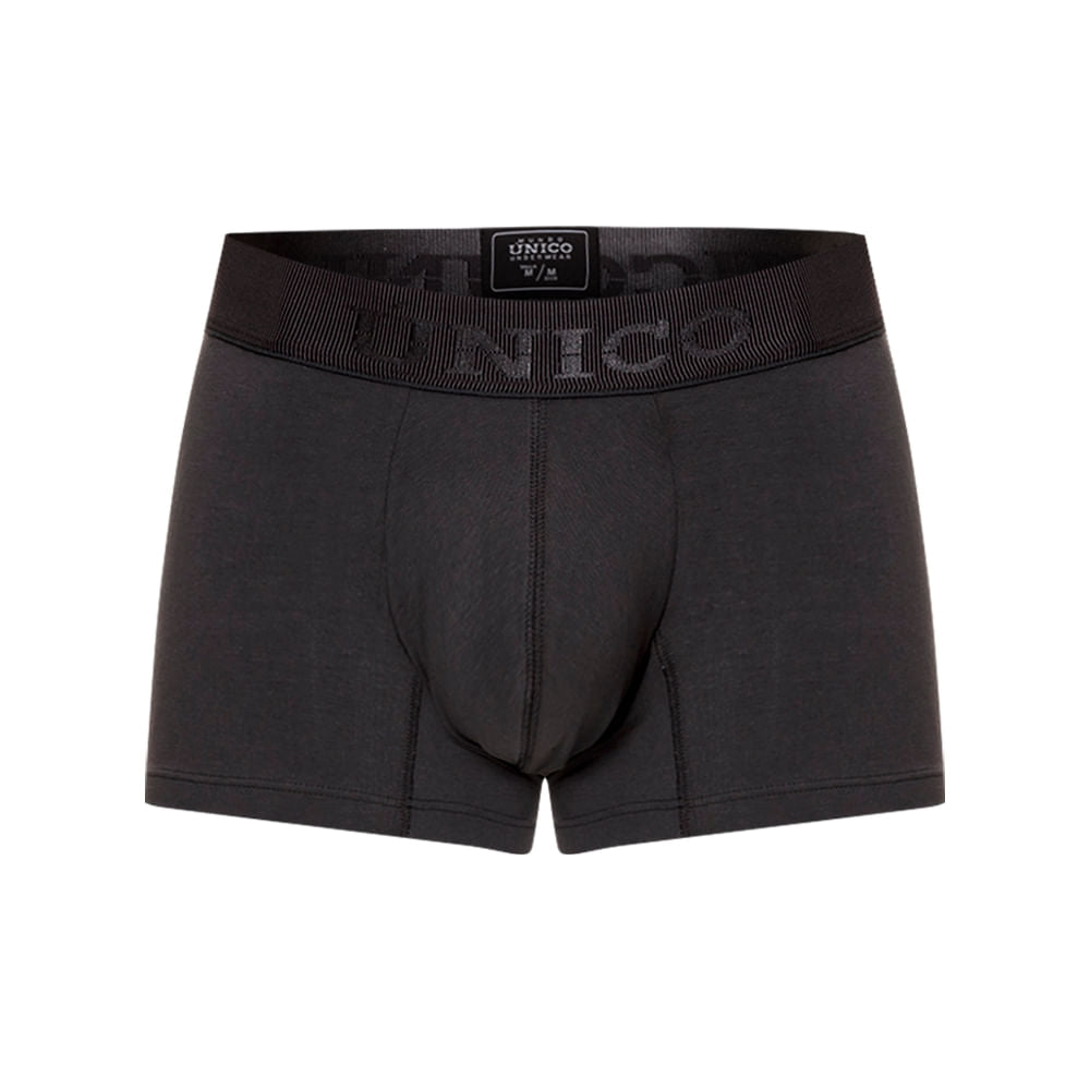 Mundo Unico Men's Cotton Short Boxer Briefs - Zebrano Dark Grey (A23)