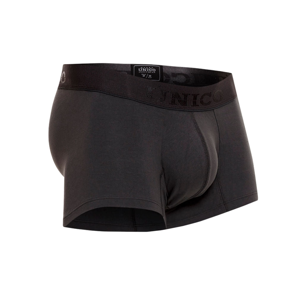 Mundo Unico Men's Cotton Short Boxer Briefs - Zebrano Dark Grey (A23)