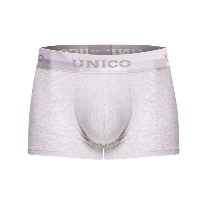 Unico Boxer Corto Kara - Men's Heather Grey Premium Cotton Trunk