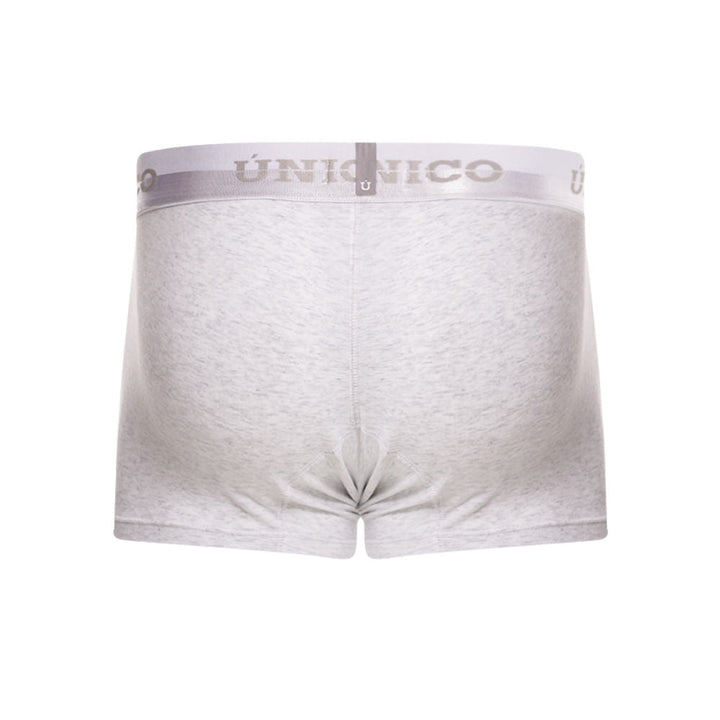 Unico Boxer Corto Kara - Men's Heather Grey Premium Cotton Trunk