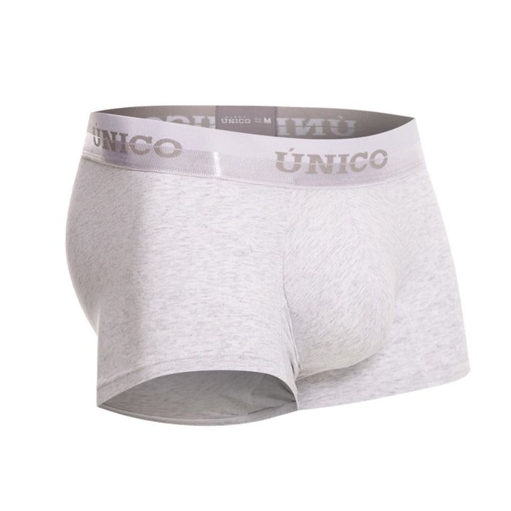 Unico Boxer Corto Kara - Men's Heather Grey Premium Cotton Trunk