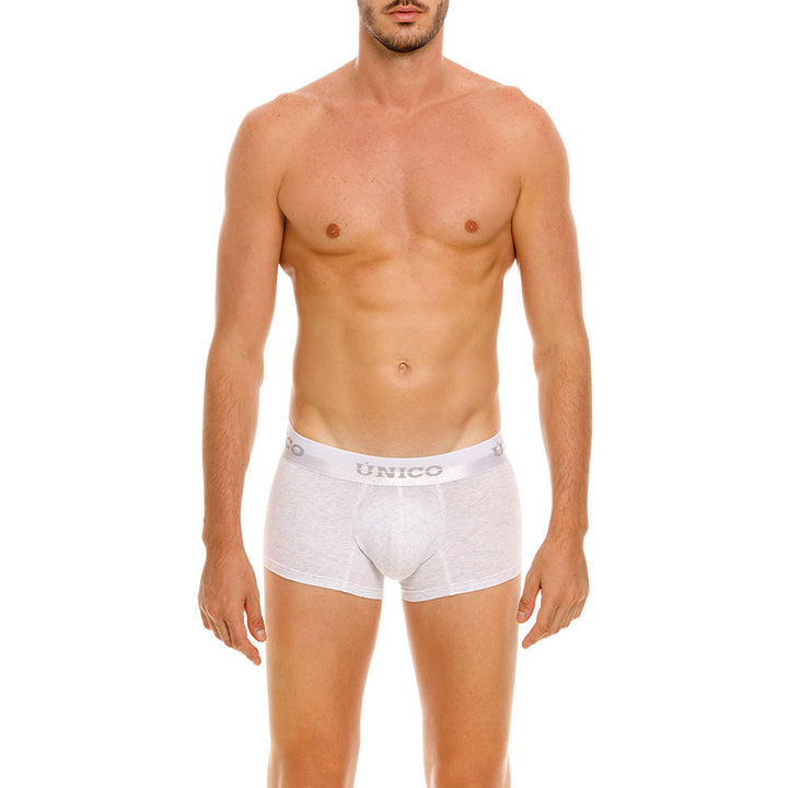 Unico Boxer Corto Kara - Men's Heather Grey Premium Cotton Trunk