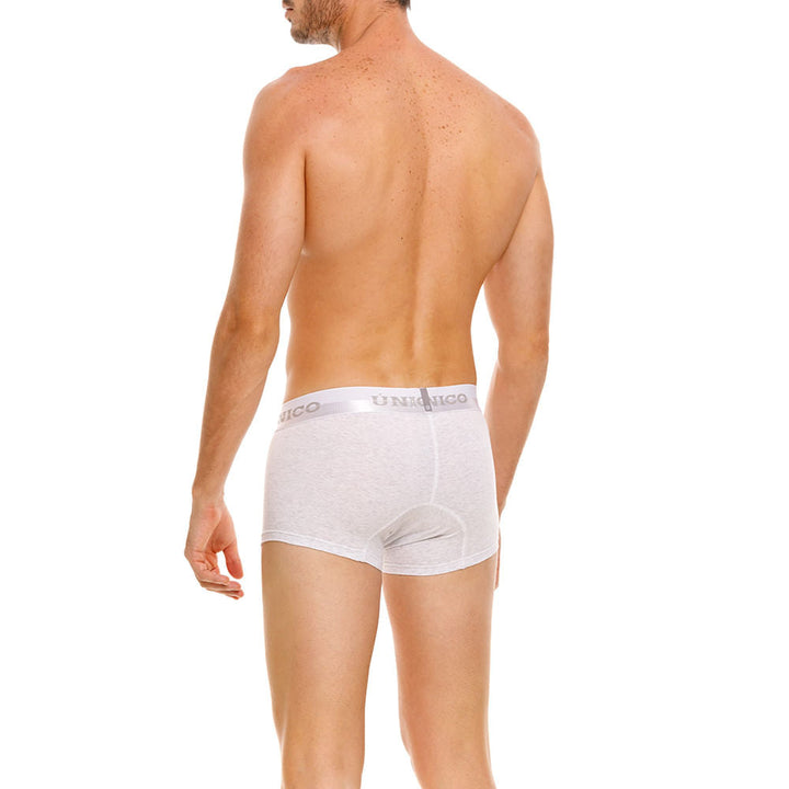 Unico Boxer Corto Kara - Men's Heather Grey Premium Cotton Trunk