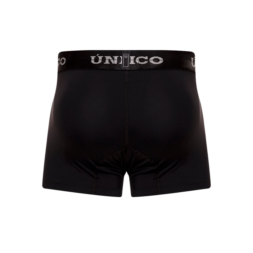 Unico Boxer Corto Makore M23 - Men's Black Microfiber Trunk