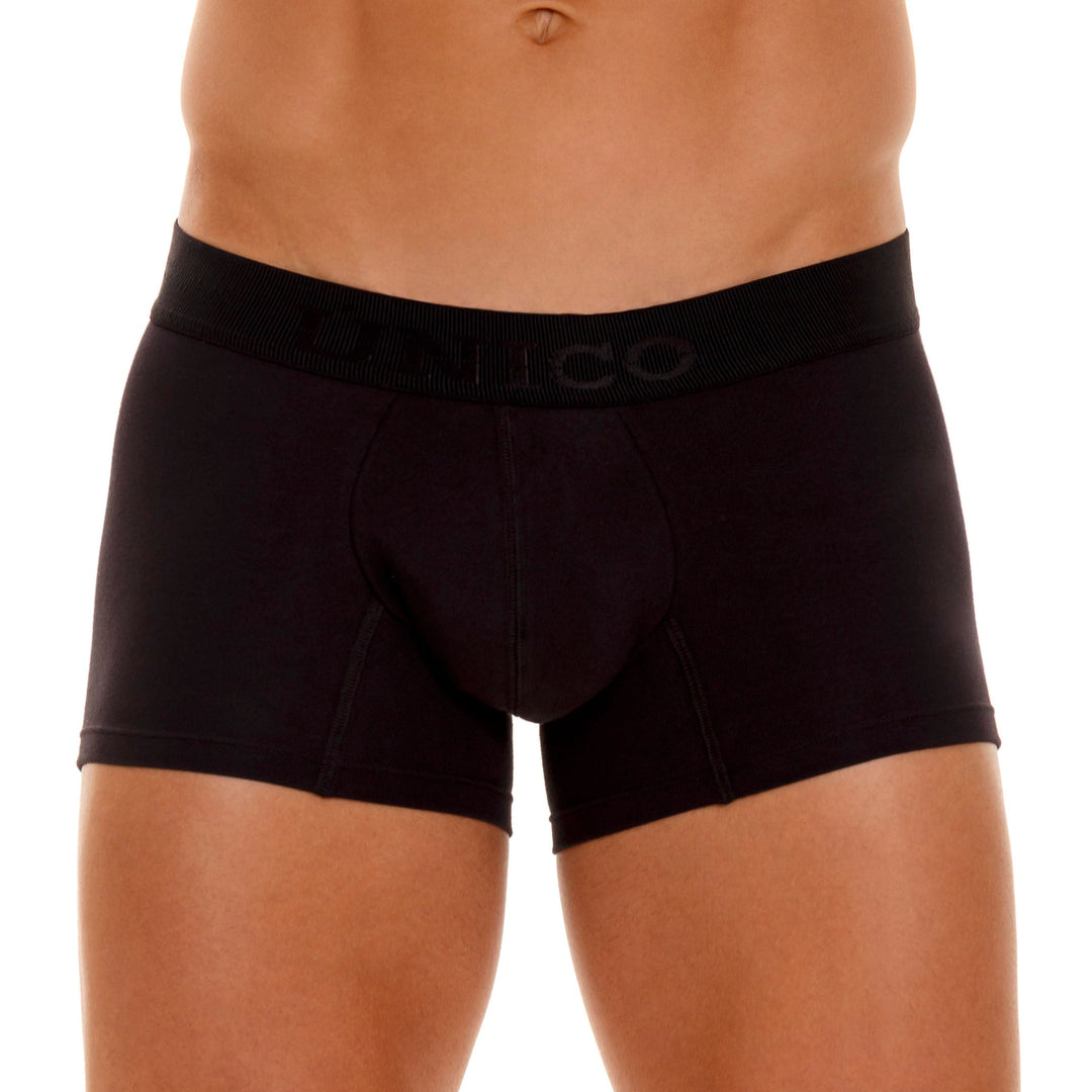 Mundo Unico Roble A23 Men's Cotton Short Boxer Briefs - Black (Negro)