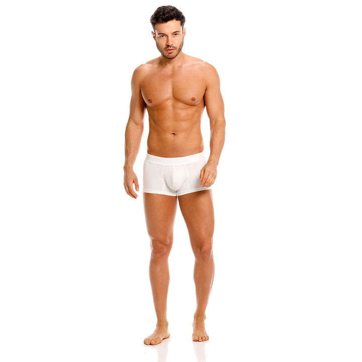 Mundo Unico Men's Nivjis Beige Short Boxer Briefs - Solid Beige
