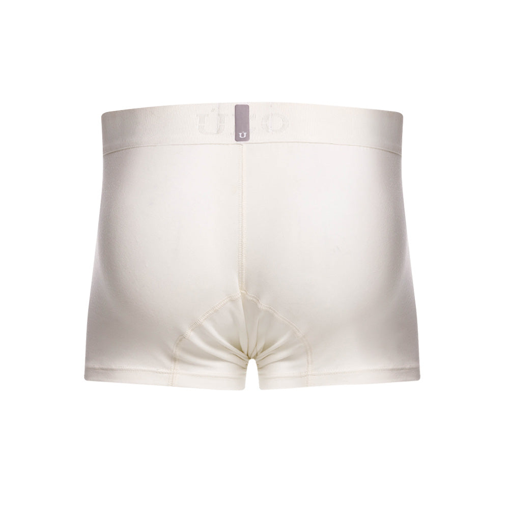 Mundo Unico Men's Nivjis Beige Short Boxer Briefs - Solid Beige