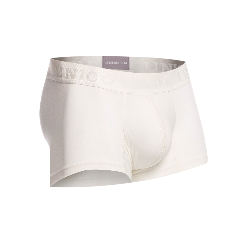 Mundo Unico Men's Nivjis Beige Short Boxer Briefs - Solid Beige