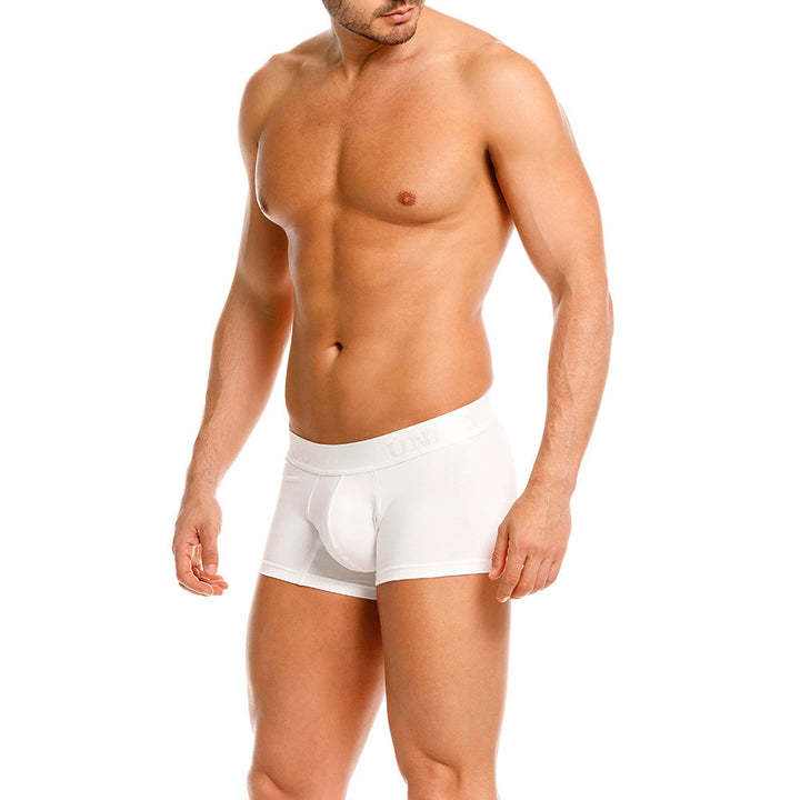 Mundo Unico Men's Nivjis Beige Short Boxer Briefs - Solid Beige