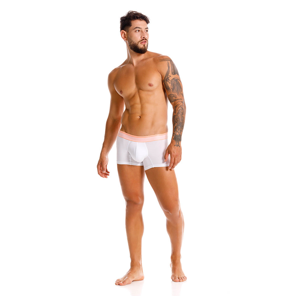 Mundo Unico Men’s Boxer Corto Pomelo Blanco - Premium Pima Cotton Short Boxer Briefs with Support Pouch