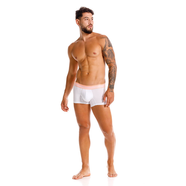Mundo Unico Men’s Boxer Corto Pomelo Blanco - Premium Pima Cotton Short Boxer Briefs with Support Pouch
