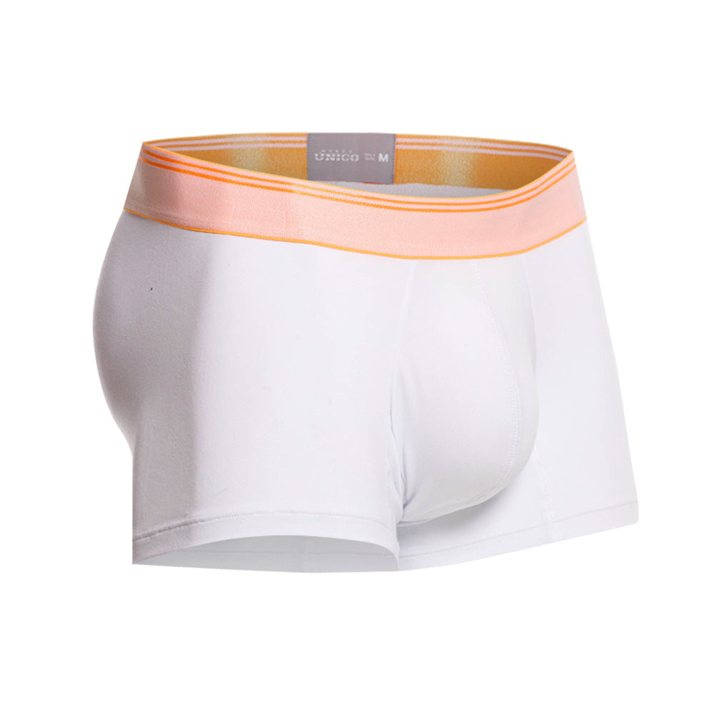 Mundo Unico Men’s Boxer Corto Pomelo Blanco - Premium Pima Cotton Short Boxer Briefs with Support Pouch