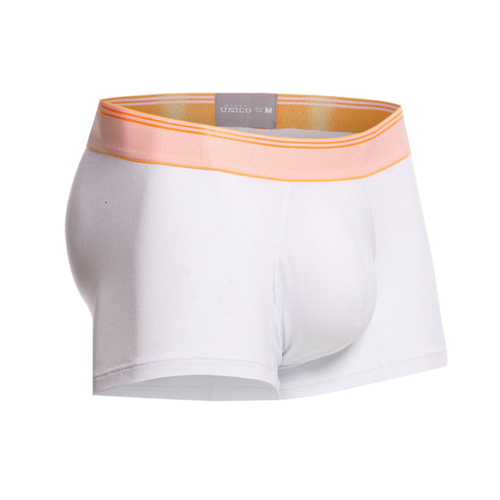 Mundo Unico Men’s Boxer Corto Pomelo Blanco - Premium Pima Cotton Short Boxer Briefs with Support Pouch