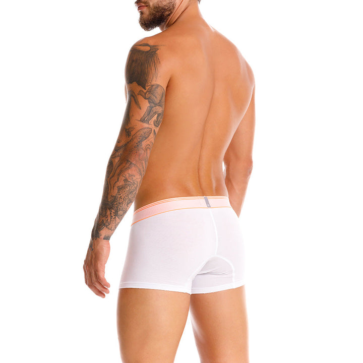 Mundo Unico Men’s Boxer Corto Pomelo Blanco - Premium Pima Cotton Short Boxer Briefs with Support Pouch