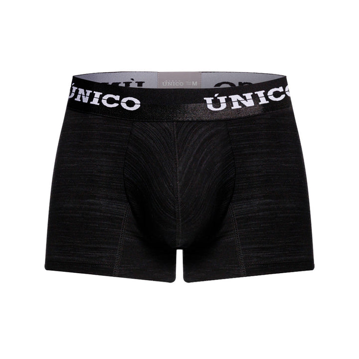 Mundo Unico Men's Siberia Short Boxer Briefs - Solid Black