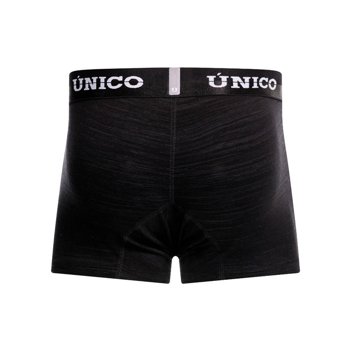 Mundo Unico Men's Siberia Short Boxer Briefs - Solid Black