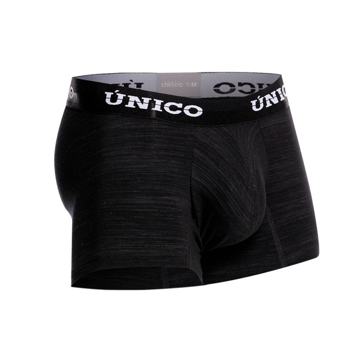 Mundo Unico Men's Siberia Short Boxer Briefs - Solid Black