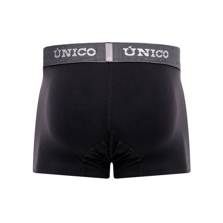 Mundo Unico Men’s Boxer Corto Escarcha Negro - Premium Microfiber Trunk Boxer Briefs