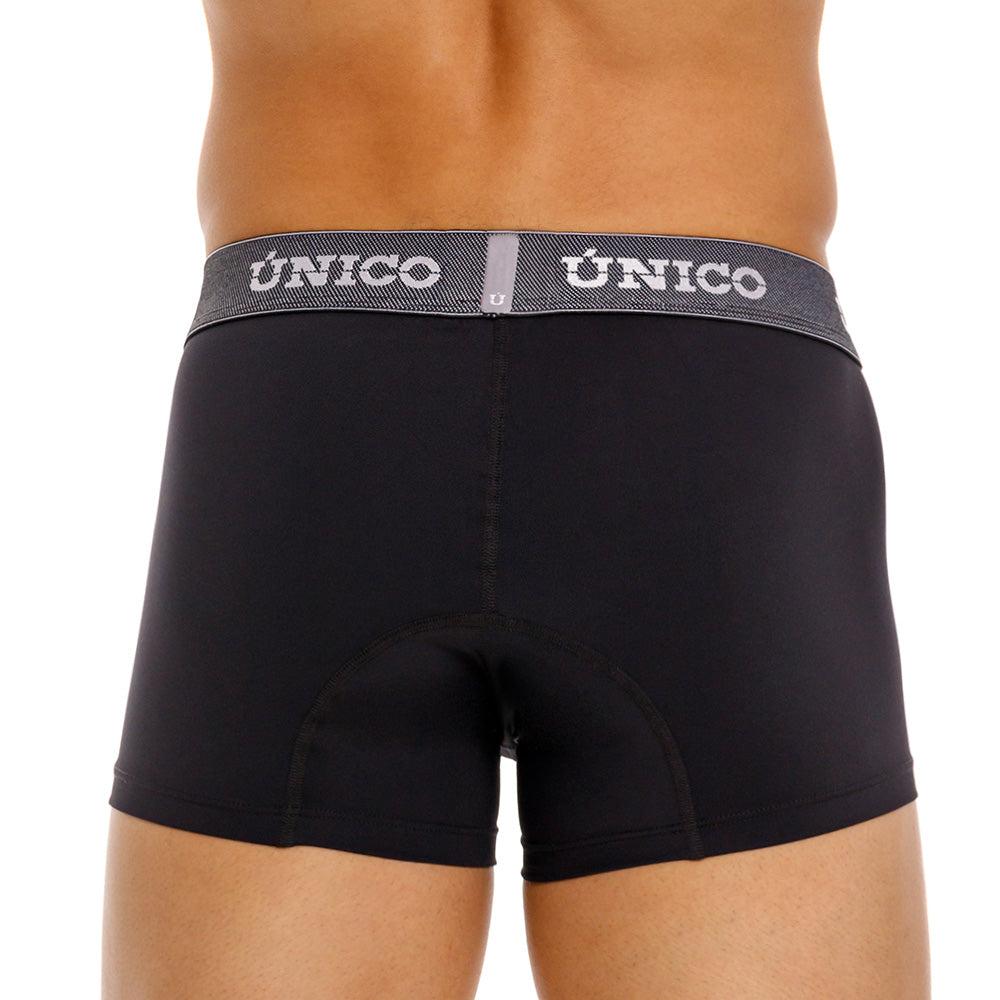 Mundo Unico Men’s Boxer Corto Escarcha Negro - Premium Microfiber Trunk Boxer Briefs