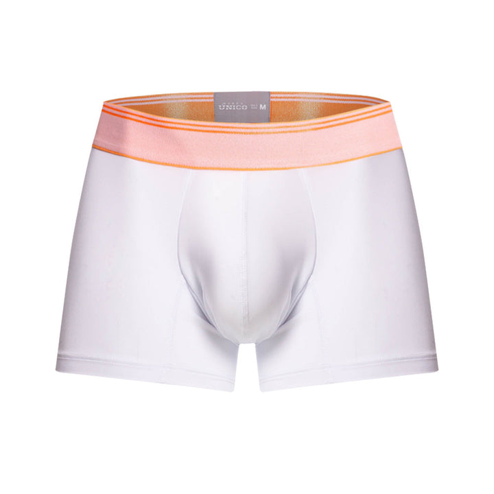 Mundo Unico Men's Toronja Short Boxer Briefs - White Microfiber