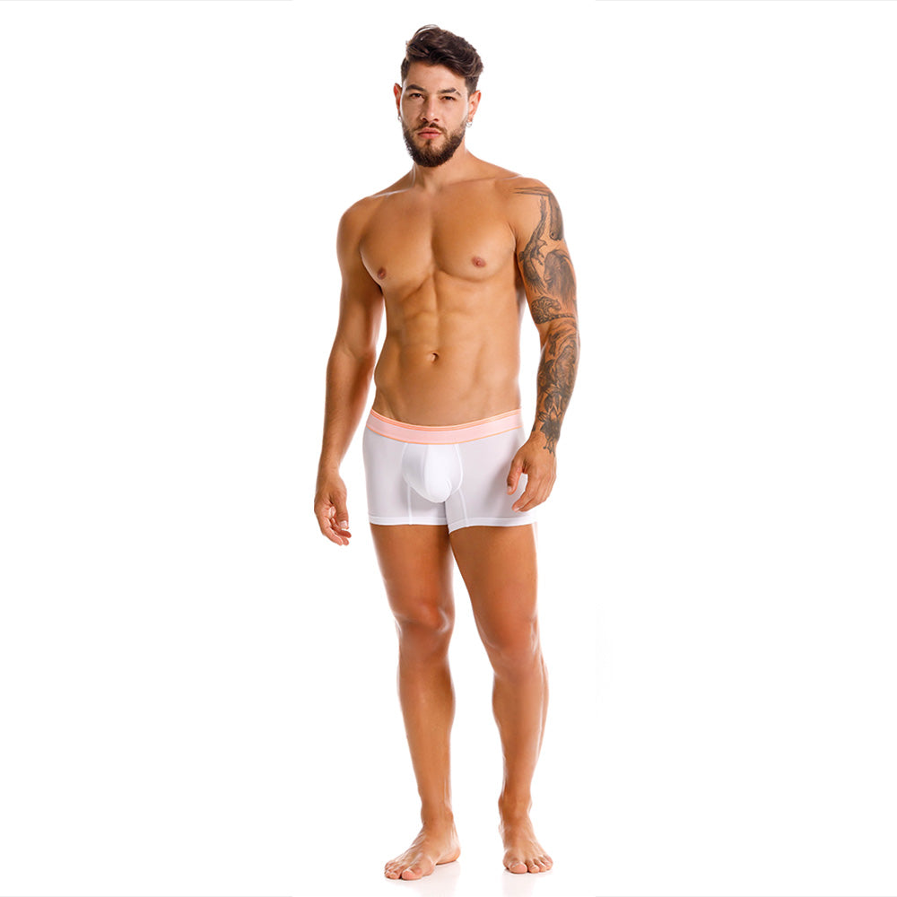 Mundo Unico Men's Toronja Short Boxer Briefs - White Microfiber