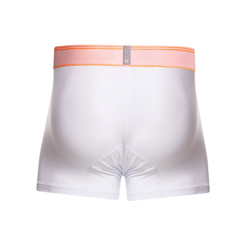 Mundo Unico Men's Toronja Short Boxer Briefs - White Microfiber